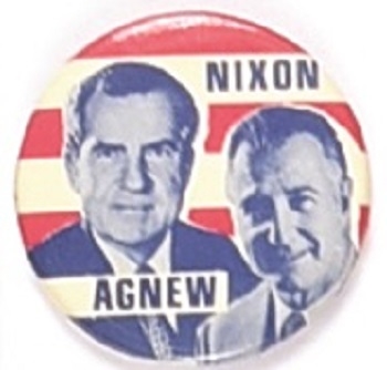 Nixon, Agnew Stripes Celluloid