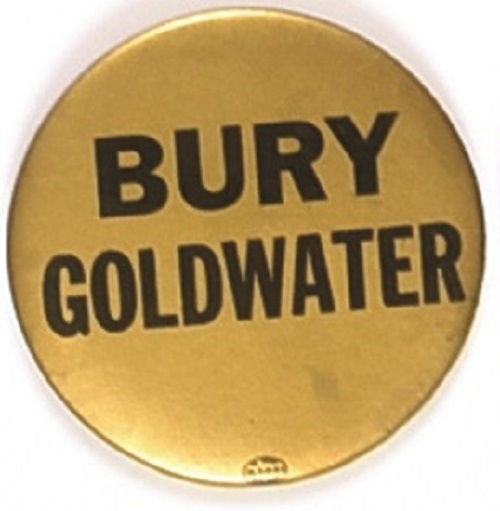 Bury Goldwater Black and Gold Celluloid