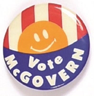 Vote McGovern Smiley Face Sun