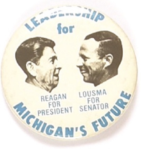 Reagan, Lousma Michigan Coattail