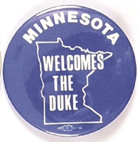 Dukakis, Minnesota Welcomes the Duke