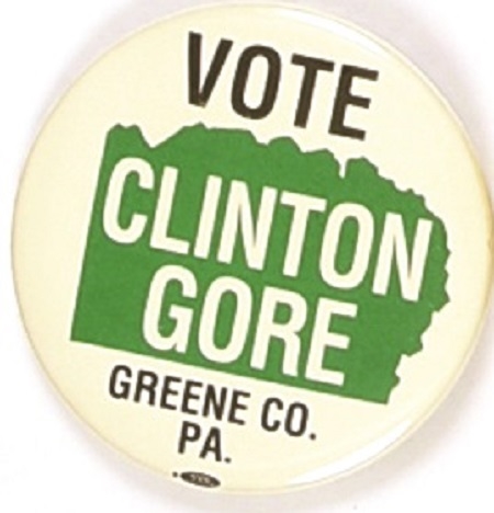Vote Clinton, Gore Greene Co., PA