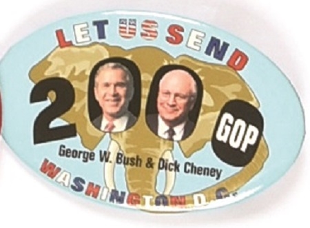Bush, Cheney 2000 Oval Jugate