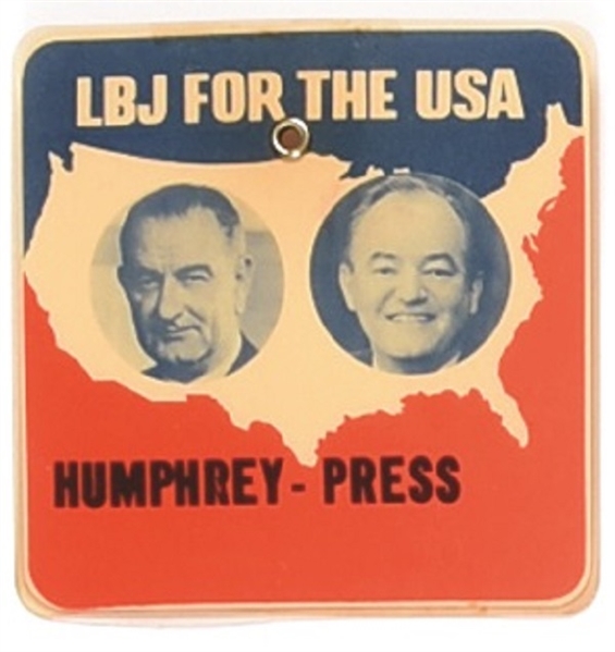 LBJ for the USA Press Badge