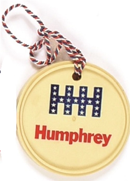 Humphrey, HHH Plastic Badge
