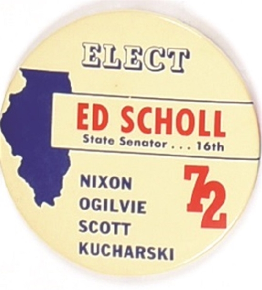 Rare Nixon, Scholl Illinois Coattail