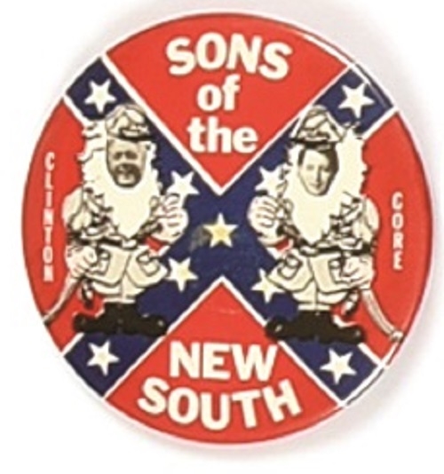 Clinton, Gore Sons of the New South 3 Inch Jugate