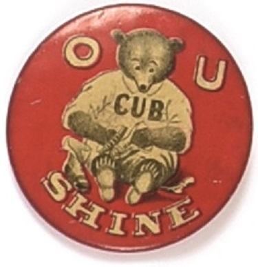 OU Cub Scarce Shoe Polish Advertising Pin