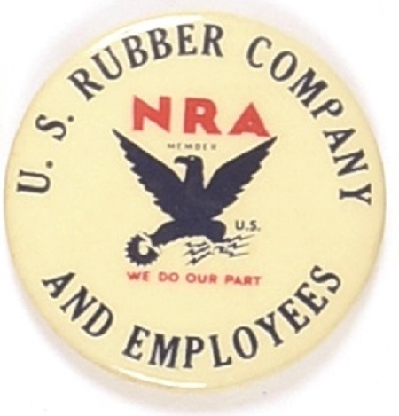NRA U.S. Rubber Co. Pin