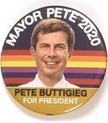 Mayor Pete, 2 inch Rainbow Pin