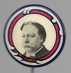 Taft Unusual Design Presidential Campaign Pin 