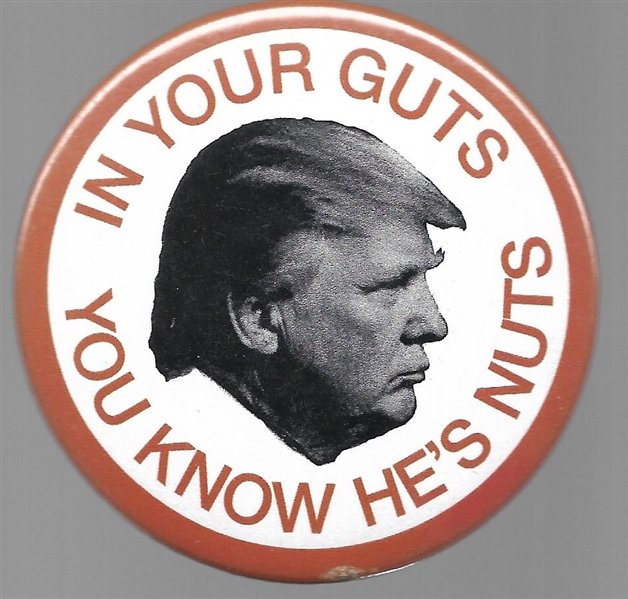 Trump In Your Guts You Know Hes Nuts 