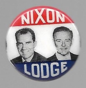 Nixon,  Lodge Celluloid Jugate