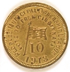 Cincinnati 3-Cent Fare Medal