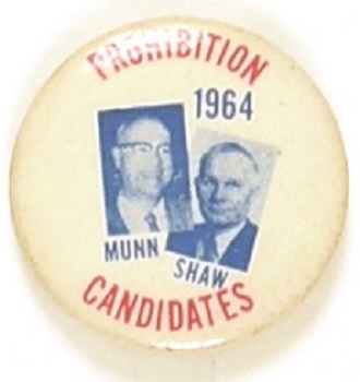 Munn, Shaw 1964 Prohibition Party Jugate
