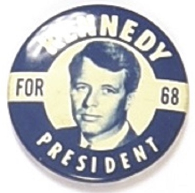 Robert Kennedy Blue and White Litho