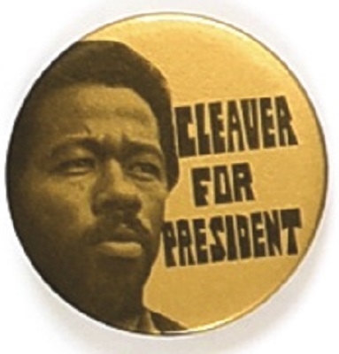 Cleaver for President Gold Celluloid