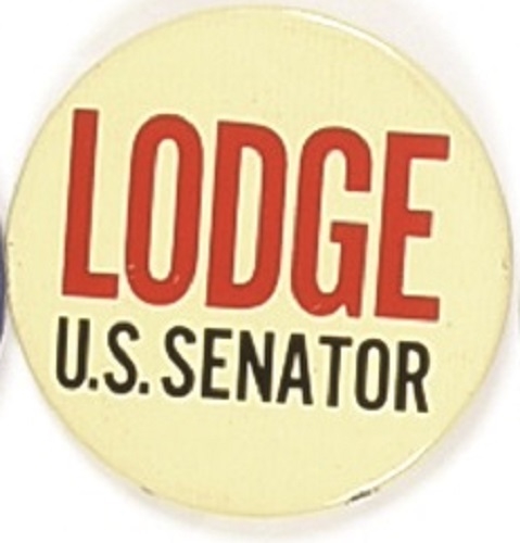Lodge U.S. Senator, Massachusetts