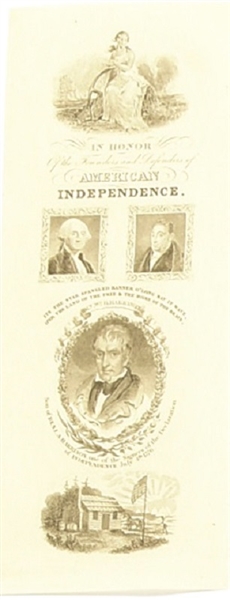 William Henry Harrison Independence Paper Ribbon
