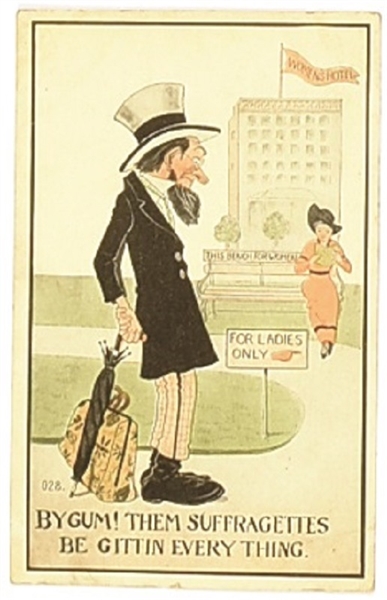By Gum! Anti Suffrage 1914 Postcard