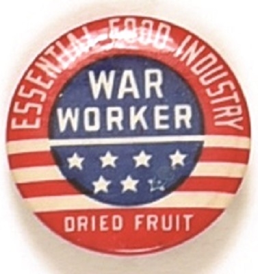 World War II Essential Food Industry War Worker