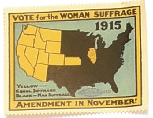 Vote for Woman Suffrage 1915 Stamp