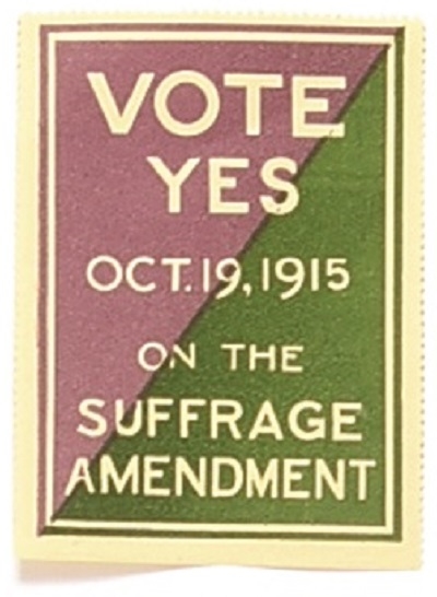 Vote Yes on the Suffrage Amendment Stamp