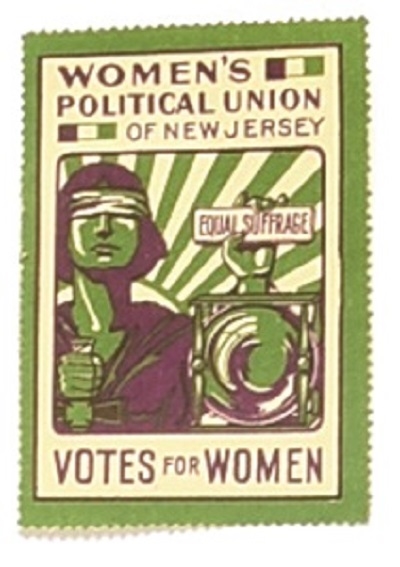 Womens Political Union New Jersey Votes for Women Stamp