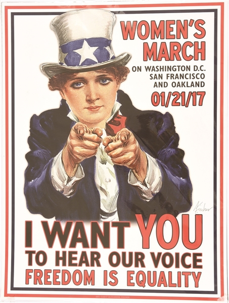 Women’s March I Want You Poster