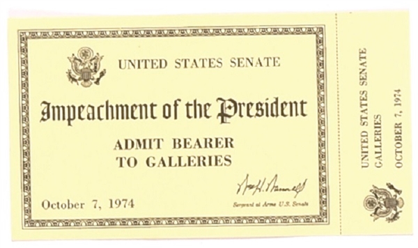 Nixon Impeachment Ticket
