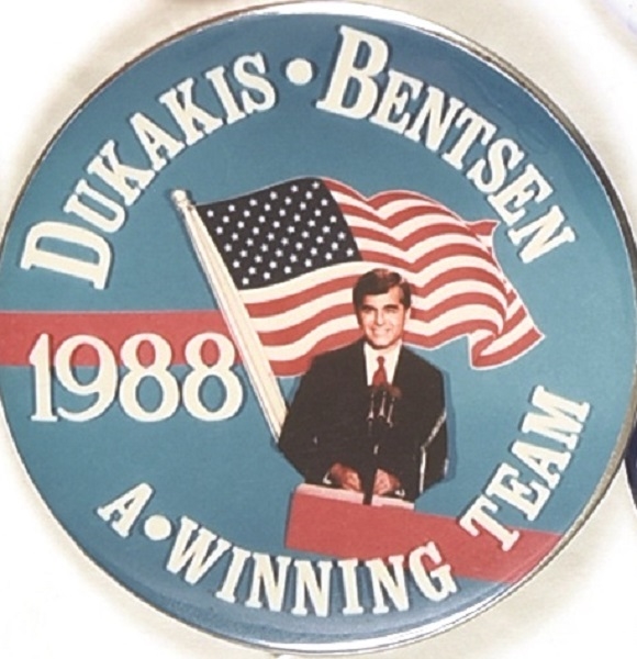 Dukakis, Bentsen Winning Team