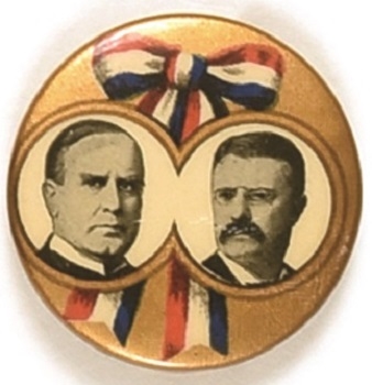 McKinley, Roosevelt Ribbon Design Jugate