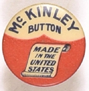 McKinley Button Made in the United States