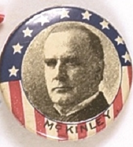 William McKinley Stars, Stripes Celluloid