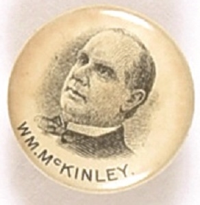 William McKinley Celluloid Stud