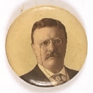 Theodore Roosevelt Handsome Picture Pin
