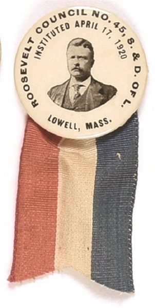 Theodore Roosevelt Lowell, Mass., Council Pin and Ribbon