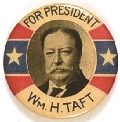 Taft for President Two Stars Pin