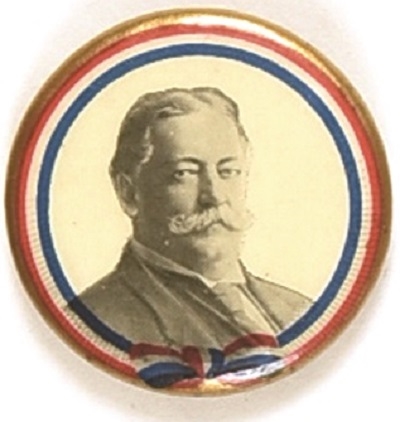 Taft Red, White, Blue, Gold Celluloid