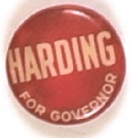 Harding for Governor Rare Celluloid