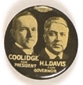 Coolidge, Davis Ohio Coattail