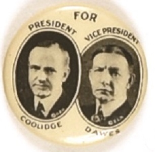 Coolidge, Dawes Black and White Jugate