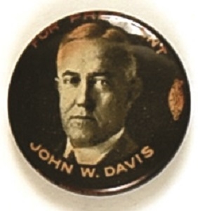 John W. Davis Scarce Celluloid