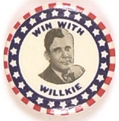 Win With Willkie Stars and Stripes