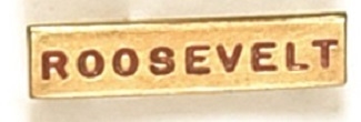 Franklin Roosevelt Gold, Red Enamel Pin