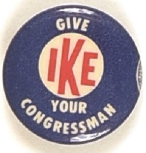 Give Ike Your Congressman Bullseye Design