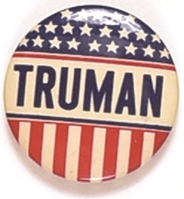 Truman Stars and Stripes Scarce Celluloid