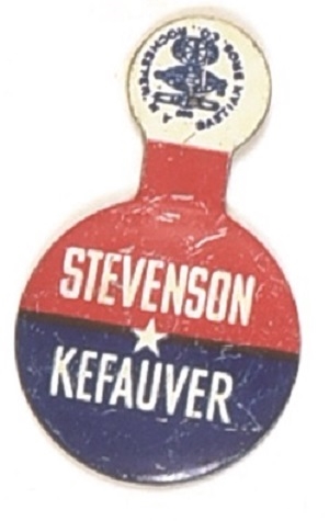 Stevenson, Kefauver Litho Tab