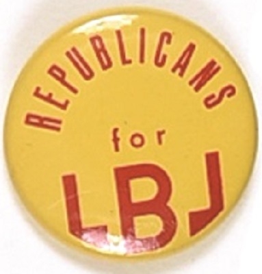 Republicans for LBJ Litho