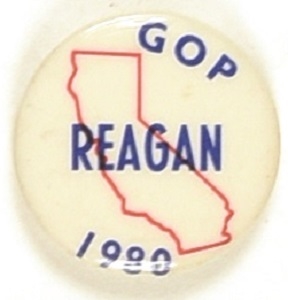 Reagan 1980 California Pin